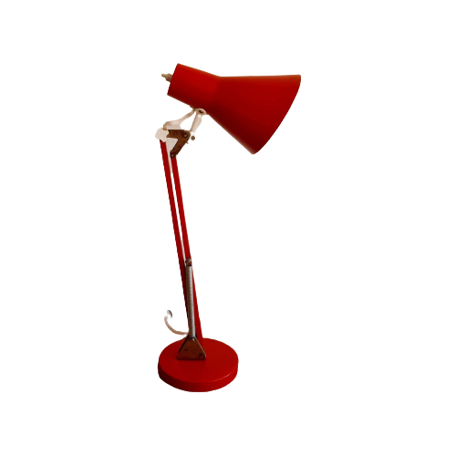 Rode Staande Bureaulamp