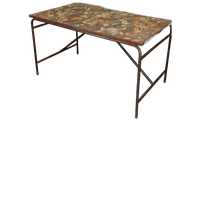Gerecycled Hout En Metaal Eettafel, Tafel, 141 X 81 Cm