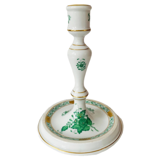 Chinese Bouquet Apponyi Green Kandelaar Porselein Herend 1