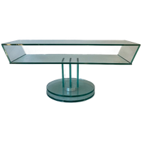 Mid Century / Vintage Glazen Italiaanse Salontafel