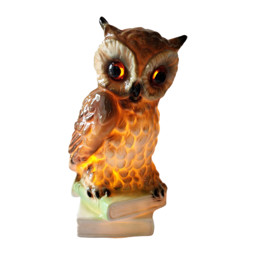 1950'S Perfume Lamp Owl