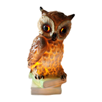 1950'S Perfume Lamp Owl