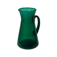 Italian Design - Mid-Century Karaf Groen Glas