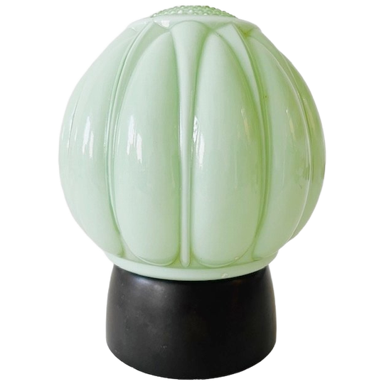 Thabur Art Deco Plafondlamp Mintgroen 1930’s Plafonnière 1