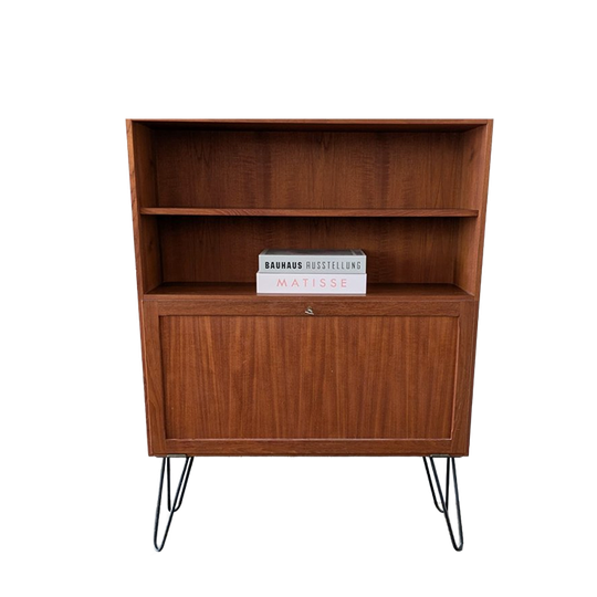 Vintage Jaren '60 Highboard Met Hairpin Poten 1