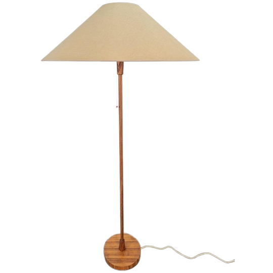 Vintage Scandinavische Vloerlamp Teak Mid Century ‘60 Lamp 1