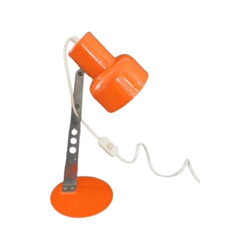 Vintage Targetti Sankey Bureaulamp Made In Italy Oranje