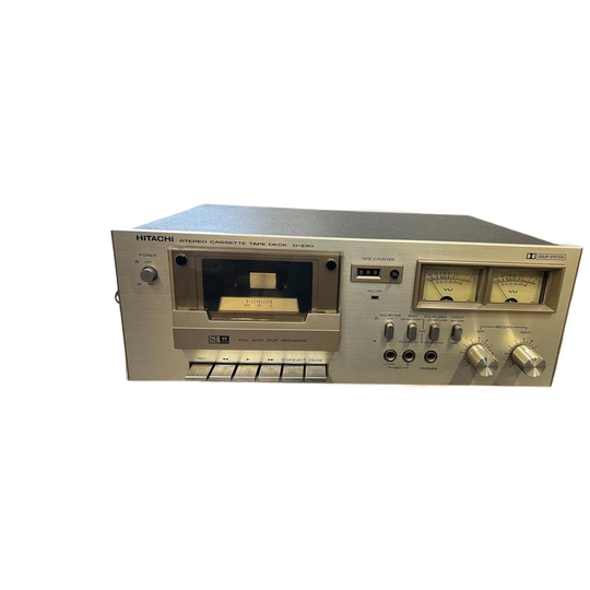 Vintage Cassette Speler 'hitachi D230 Tape Deck' 1