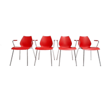 Set Van 4 Maui Kartell Stoelen Van Vico Magistretti, 1980'S