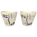 Duo Vintage Bloempotten thumbnail 1