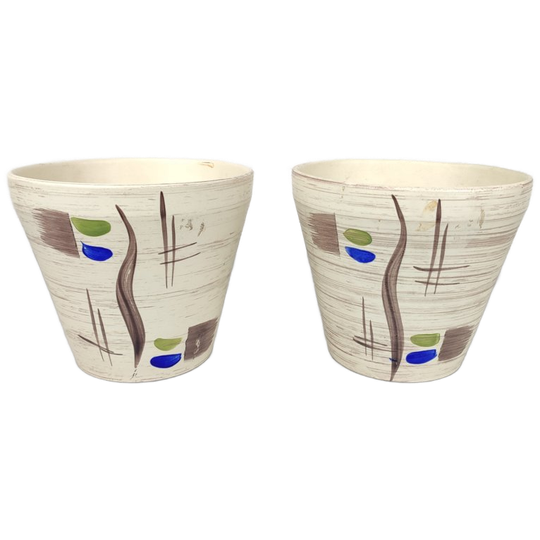 Duo Vintage Bloempotten 1