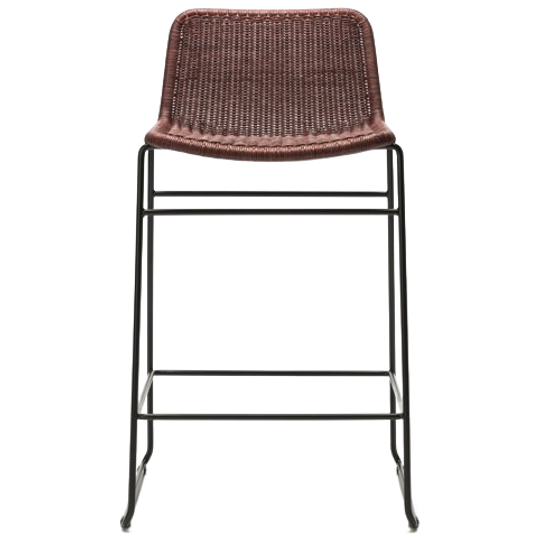 Feelgood Designs • Barkruk Zithoogte 66cm Rotan Roodbruin (indoor) 1