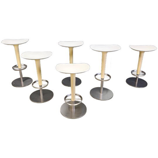 Set Of 6 Bar Stools By Arper, 1990s 1