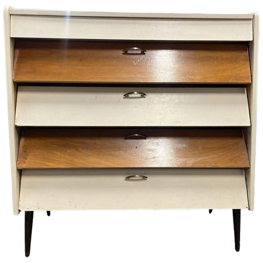 Vintage Schoenenkast / Klepkast 1