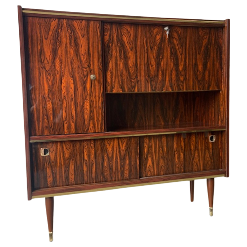 Retro Vintage Mid-Century Dressoir,High-Board,Mid-Board,Barkast,Secretaire