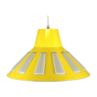 Prachtige Gele Plastic Space Age Ufo Lamp - Massive - Belgian Design - 1970