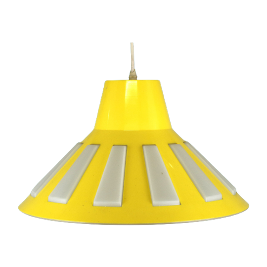 Prachtige Gele Plastic Space Age Ufo Lamp - Massive - Belgian Design - 1970 1