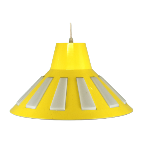 Prachtige Gele Plastic Space Age Ufo Lamp - Massive - Belgian Design - 1970