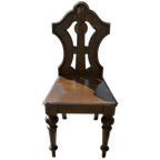 Fine William Iv Pierced And Carved Mahogany Shield Back Hall Chair thumbnail 1