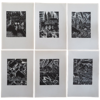 Frans Masereel: Henegouwen (6 Originele Houtsneden)