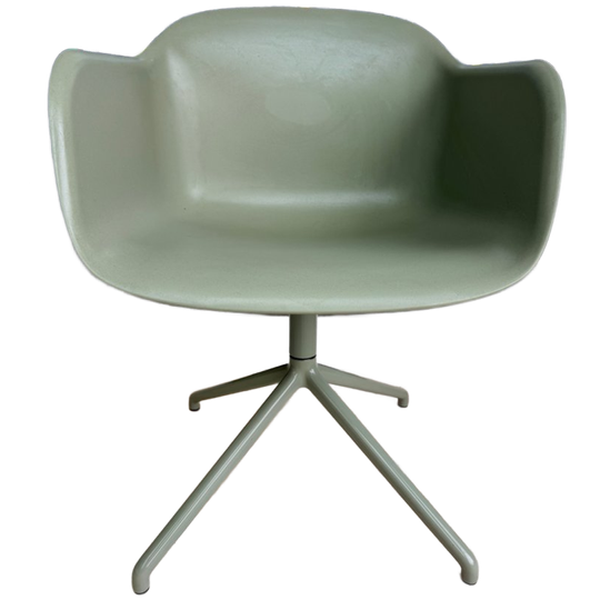 Muuto Fiber Chair Swivel - Dusty Green 1