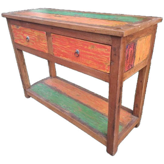 Kleurrijke Sidetable Haltafel Van Balinees Sloophout 1