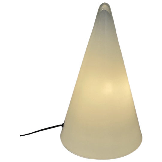 SCE - Teepee Lamp - Glass Cone - Frosted White, In Great Condition, Extra Large Model (37cm) 1