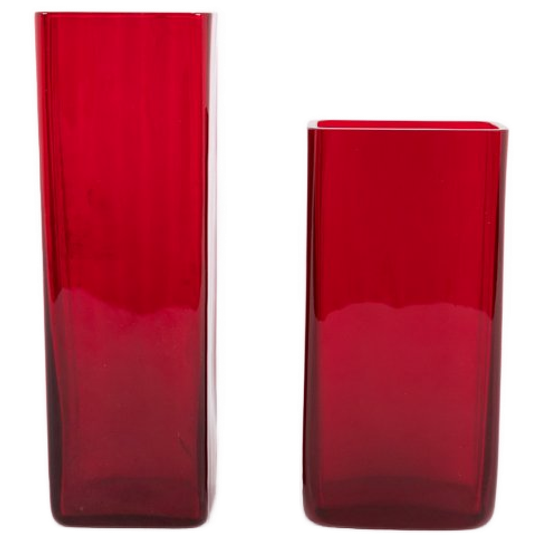 Pair Of Scandinavian Design Vases From Monica Bratt For Reijmyre, Sweden 1950’s 1