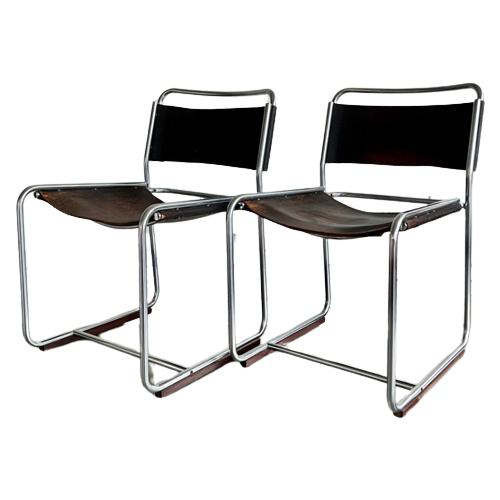 Pair Of Se 18 Chairs By Bataille & Ibens For 'T Spectrum, 1970