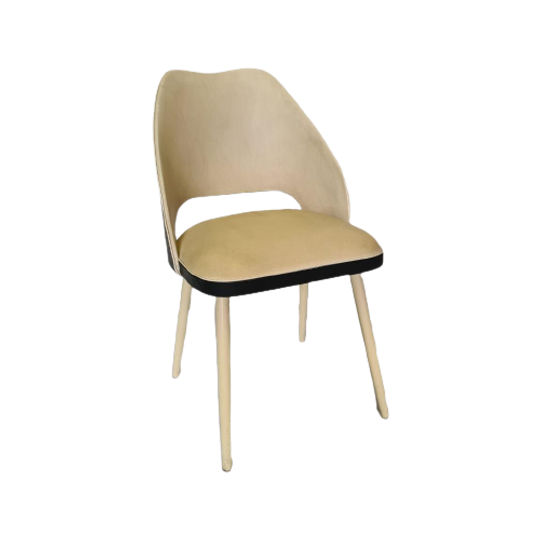 Thonet Stoel Met Skai Bekleding, Jaren 50 1