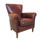 Vintage Schapenleren Fauteuil Duiven thumbnail 1