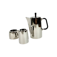 Oliver Hemming Design - Sixty Six (66) 18/10 Stainless - Koffiepot - Melkkannetje - Suikerpotje -