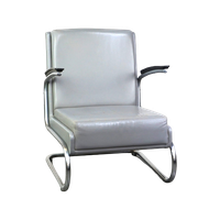 Vintage Grijze Rundleren Bauhaus Design Fauteuil Van Ahrend De Circkel