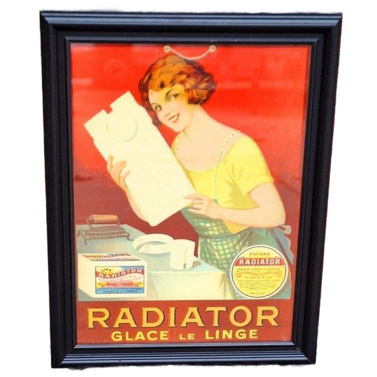 Reclame Karton Van Merk Radiator Stijfsel Voor De Was/strijk 1
