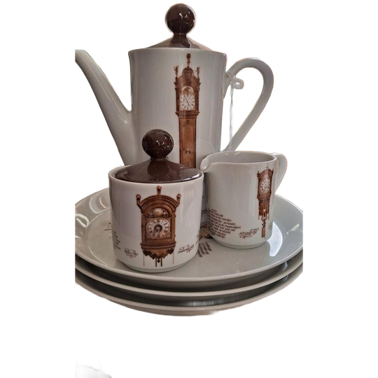 Vintage Klokken Servies, Mitterteich, <<<brand>>>, Porselein 1