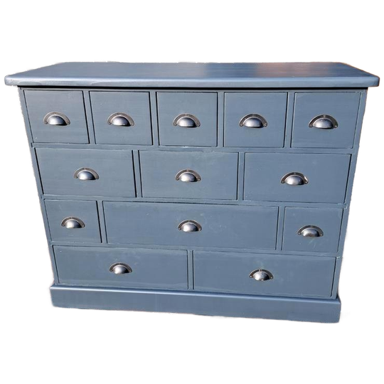 Grenen Grijze Ladekast Refurbished 1