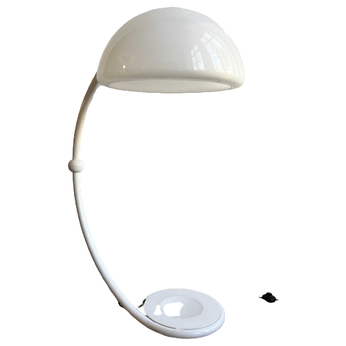 Witte Vloerlamp Serpente Van Elio Martinelli