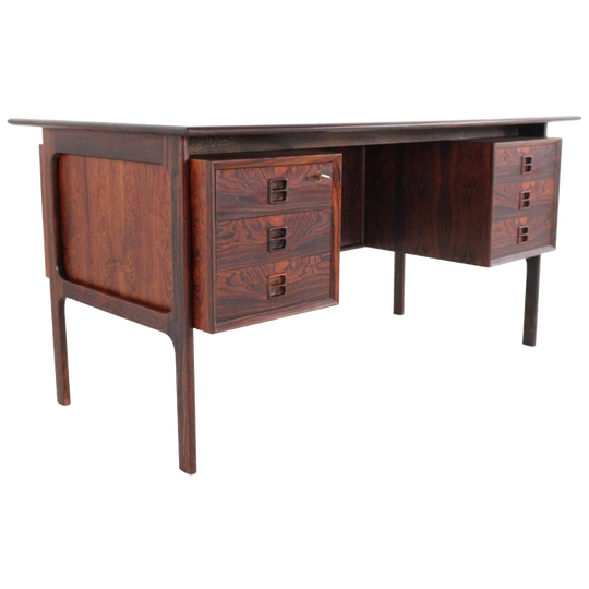E. Brouer Voor Brouer Mobelfabrik Bureau Palissander Vintage 1