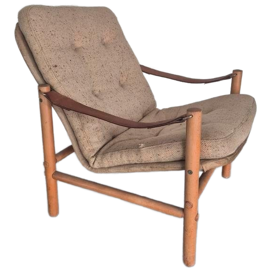 Bror Boije Voor Dux Junker Safari Fauteuil Design Vintage 1