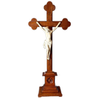 Houten Crucifix Met Bisquit Corpus thumbnail 1
