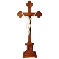 Houten Crucifix Met Bisquit Corpus