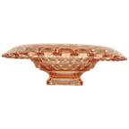 Roze Persglas Schaal Op Voet thumbnail 1