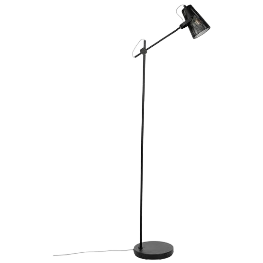 White Label Living Vloerlamp Fokus - Zwart 1