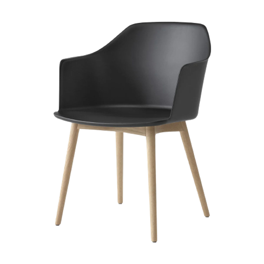 &tradition Rely Hw76 Armstoel Met Armleuningen Kunststof Hout Zwart 1