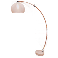 Italian Arc Lamp With Taupe Marble Base