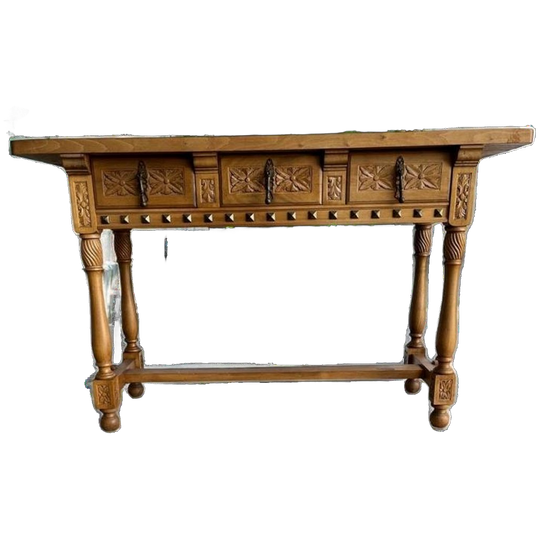 Vintage Houten Bijzettafel / Consoletafel / Sidetable 1