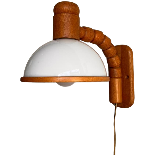 Vintage Grenen Champion Wandlamp Dutch Design 1