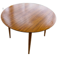 Vintage Coffee Table Rond Notenhout Opal Design