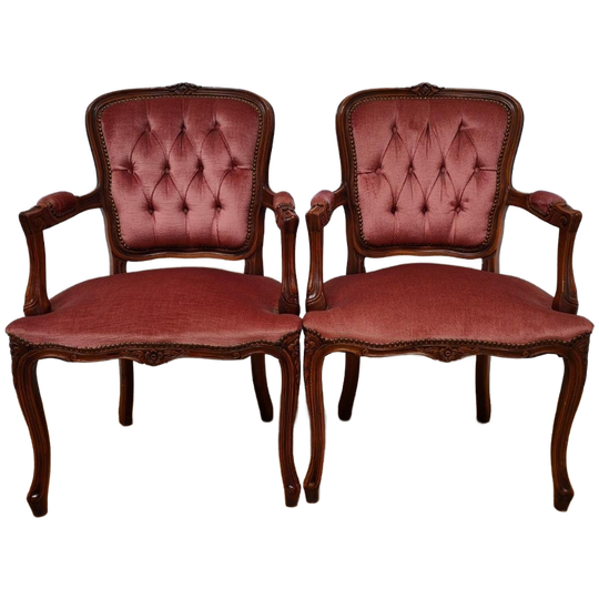 Brocante Vintage Franse Louis Xv Stoelen Fauteuils Setprijs 1