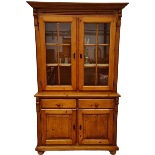 Vintage Landelijke Grenen Buffetkast Wandkast Buffet Kast. 1